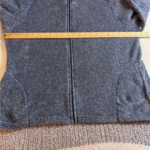 Stan Herman sweatshirt Womens Sz XL Sherpa full zip loungewear comfortable Blue - Picture 5 of 11